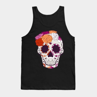 Lesbian Pride - Sugarskull Dia De Los Muertos Tank Top